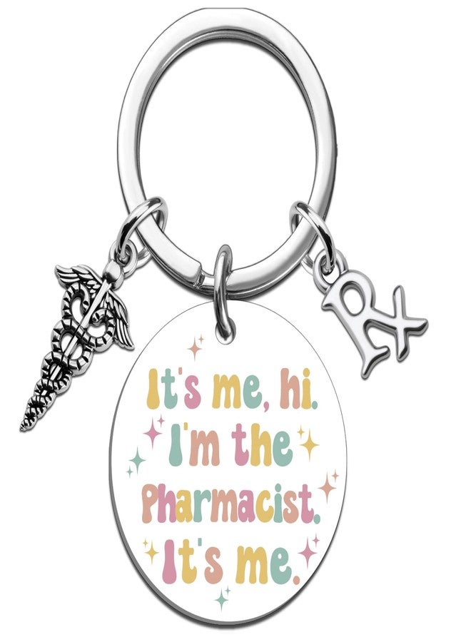 MOEXUKO Pharmacist Gifts for Women Pharmacy Technician Gifts Pharmacist Keychain Thank You Gift for Pharmacy Medical Assistant Friends Birthday Thanksgiving Christmas Gift Pharmacists Keyring - Image 1
